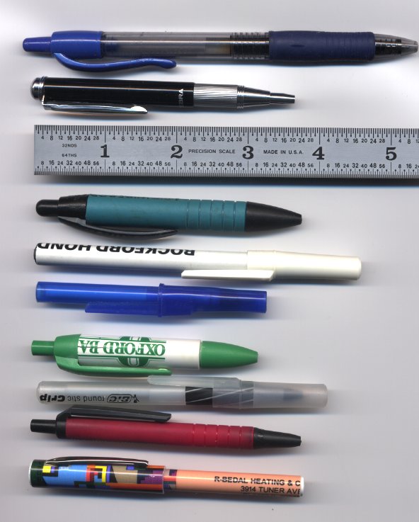 I don't purchase custom pens or pencils, but I do customize them to suit my 